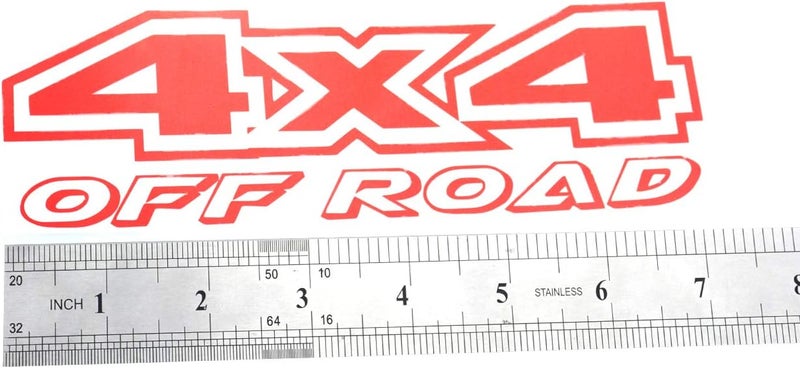 EmbRoom 2pcs 4x4 Offroad Decals - Red Vinyl Stickers for Trucks - Image 3