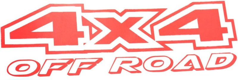 EmbRoom 2pcs 4x4 Offroad Decals - Red Vinyl Stickers for Trucks - Image 4