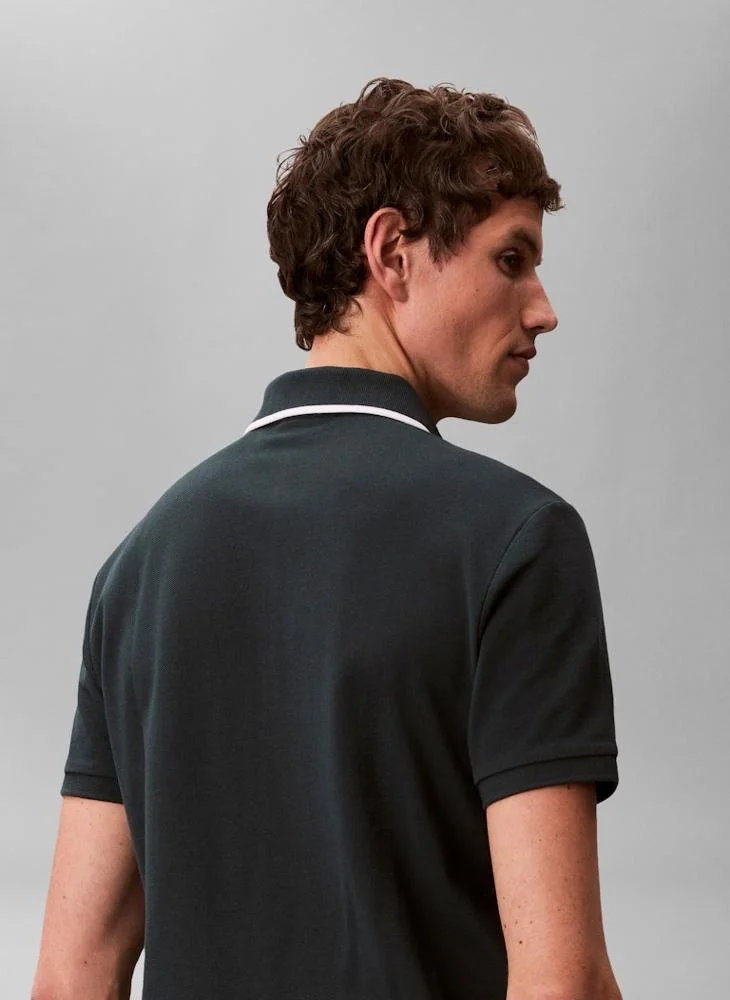 CALVIN KLEIN  Cotton Piqué Polo for Men | Best Price UAE