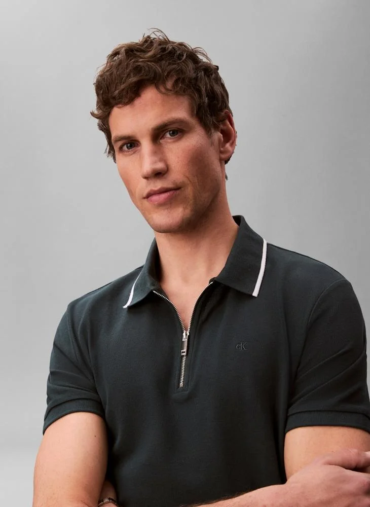 CALVIN KLEIN  Cotton Piqué Polo for Men | Best Price UAE