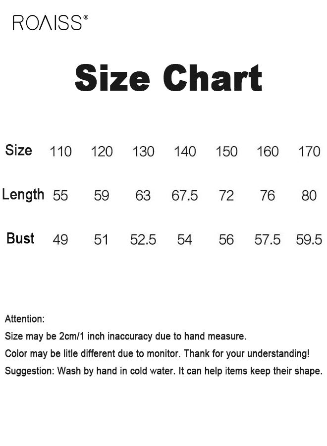 roaiss Girls Stylish Spaghetti Strap Dress, Sleeveless Floral Dress, Casual Sundress for Little Girls, Suit for Daily Wear or Any Occasion - Image 4