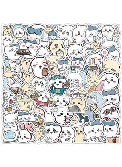 Generic 60pcs Chiikawa Stickers, Cute Cartoon Stickers, Kawaii Waterproof Vinyl Stickers for Kids Teens Water Bottles Scrapbook Notebook Phone Laptop Luggage Bike  - Image 1