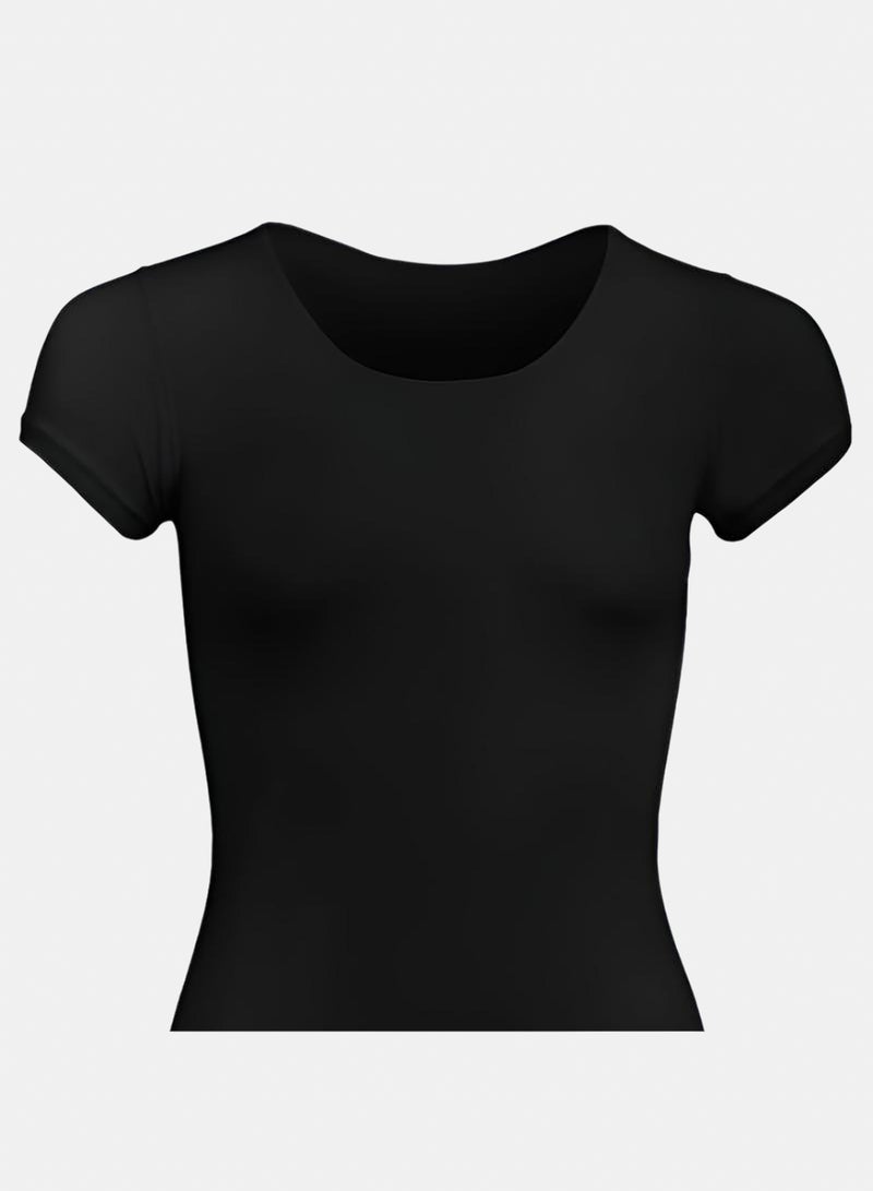 Silvy Lycra Lucy Half Sleeves Round Neck Top - Image 2