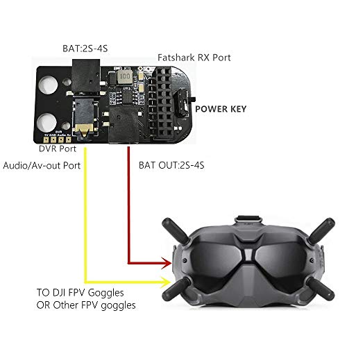 usmile 5.8G Analog Receiver Module Adapter Board for DJI Digital FPV Goggles Fatshark RapidFire Furious Ture-D Module FPV Video Receiver V3.0 - Image 4
