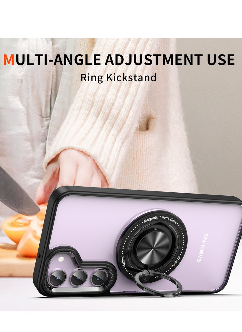 TEAM LUXURY - Samsung S24 Ultra transparent backboard comes with a built-in phone holder for wireless charging - Image 1