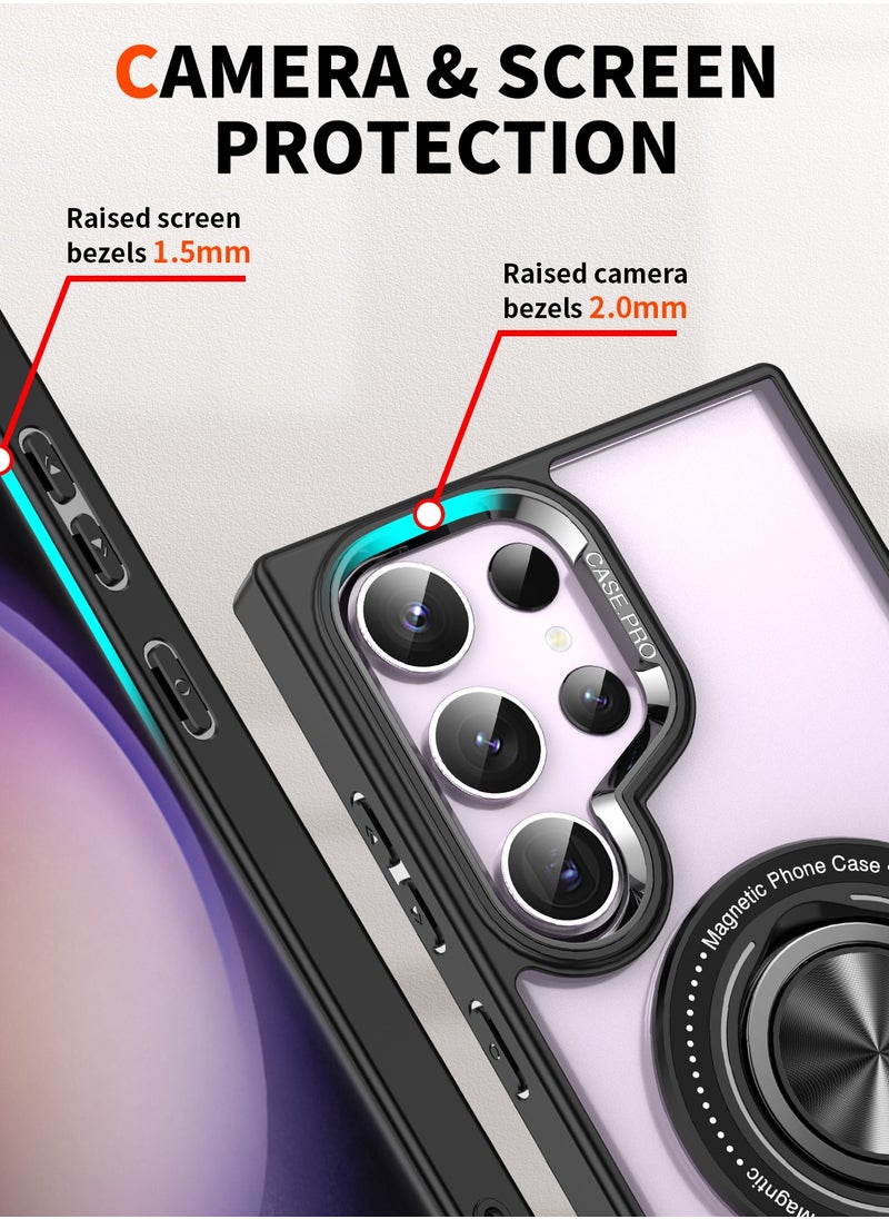 TEAM LUXURY - Samsung S24 Ultra transparent backboard comes with a built-in phone holder for wireless charging - Image 1