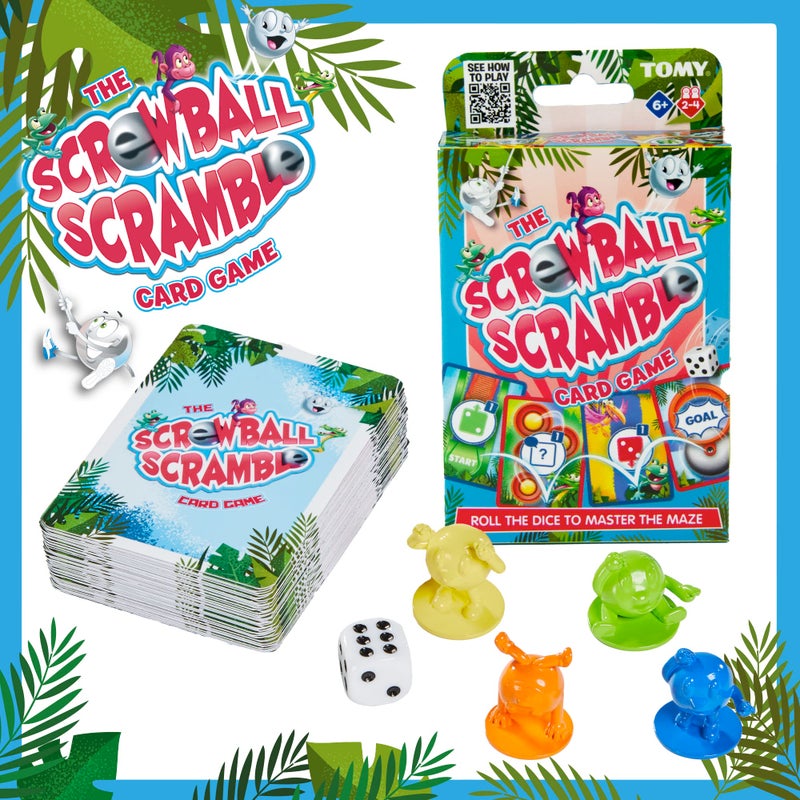 TOMY Screwball Scramble Mini Classic Retro Children's Preschool Action Board Game, Screwball Scramble TRAVEL EDITION, Mini Travel Game for Kids, Kids Game For 5, 6, 7, 8 and 9 Year Old Boys and Girls - Image 2