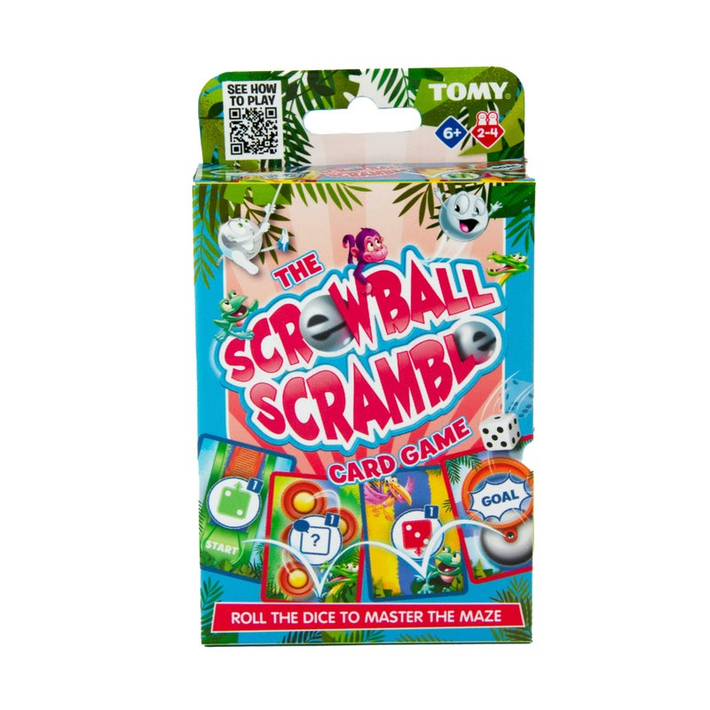 TOMY Screwball Scramble Mini Classic Retro Children's Preschool Action Board Game, Screwball Scramble TRAVEL EDITION, Mini Travel Game for Kids, Kids Game For 5, 6, 7, 8 and 9 Year Old Boys and Girls - Image 1