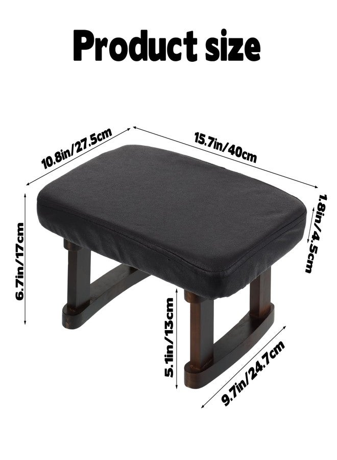 AIHSUMC Walnut Prayer Kneeler with Thick Attached Cushion, Wooden Prayer Bench with Removable Washable Fabric Cover, Sturdy Kneeling Stool for Home Prayer and Meditation - Image 5