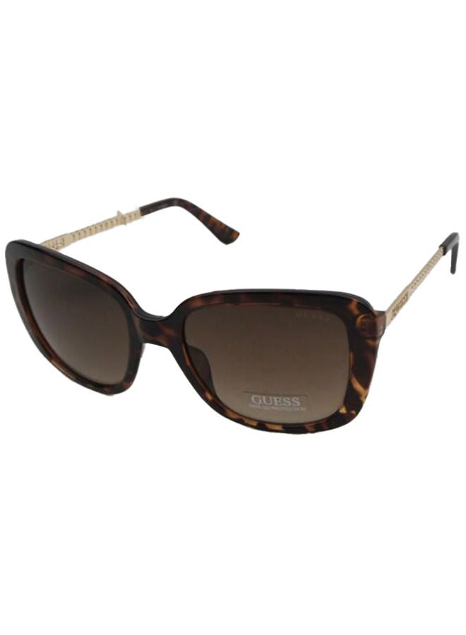 GUESS GF6138 52F Sunglasses 100% UV Protected Brown Square For Women - Image 1