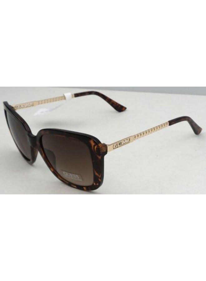 GUESS GF6138 52F Sunglasses 100% UV Protected Brown Square For Women - Image 2