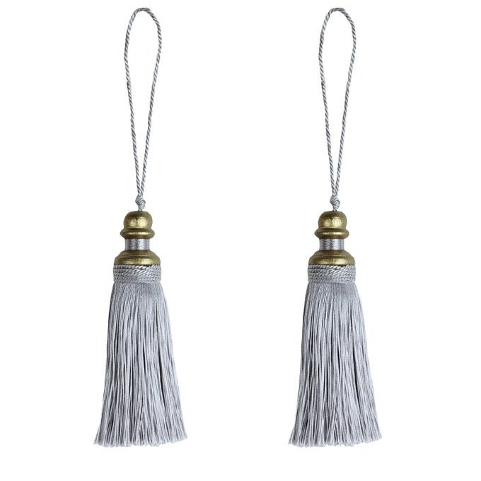 2 PACK TASSEL KEY TASSEL WITH LOOPS HANDMADE TASSEL CRAFT DIY ACCESSORIES FOR HOME DECORATION