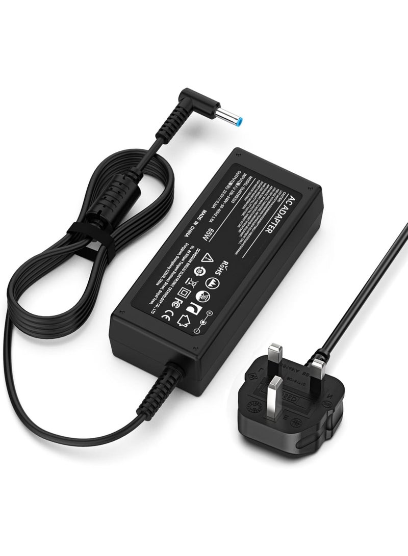 Zexen 65W Laptop Charger Blue Tip Compatible with HP 65W Laptop Charger,19.5V 3.33A Output ,4.5×3.0mm Blue Tip,Compatible with HP EliteBook, ProBook,Pavilion Series - Image 1