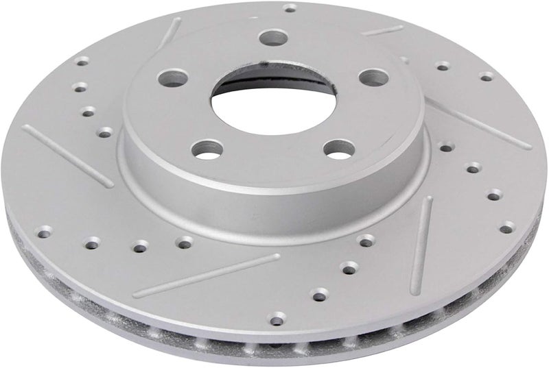 TRQ Front Performance Brake Rotor Drilled Slotted Pair Set for Achieva/Beretta/Cavalier/Corsica/Cutlass Calais/Grand Am/Skylark - Image 4