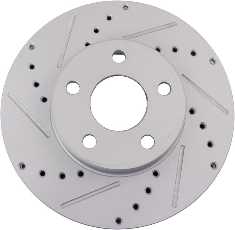 TRQ Front Performance Brake Rotor Drilled Slotted Pair Set for Achieva/Beretta/Cavalier/Corsica/Cutlass Calais/Grand Am/Skylark - Image 5