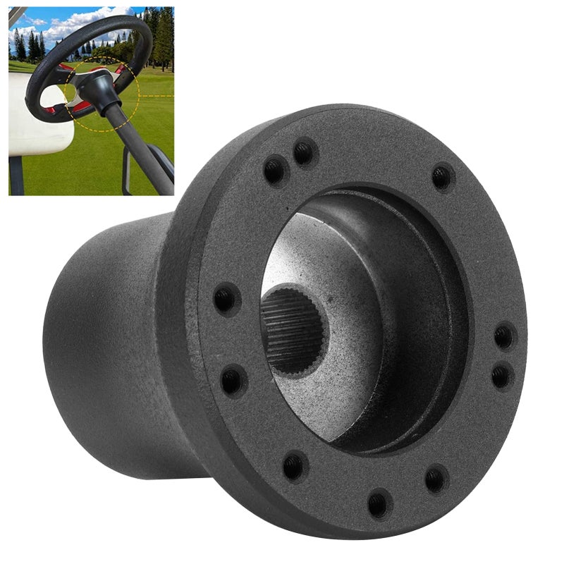 Steering Wheel Hub Adapter Connection Base Fit for EZGO TXt RXV Golfcart Models 5/6 Holes - Image 1