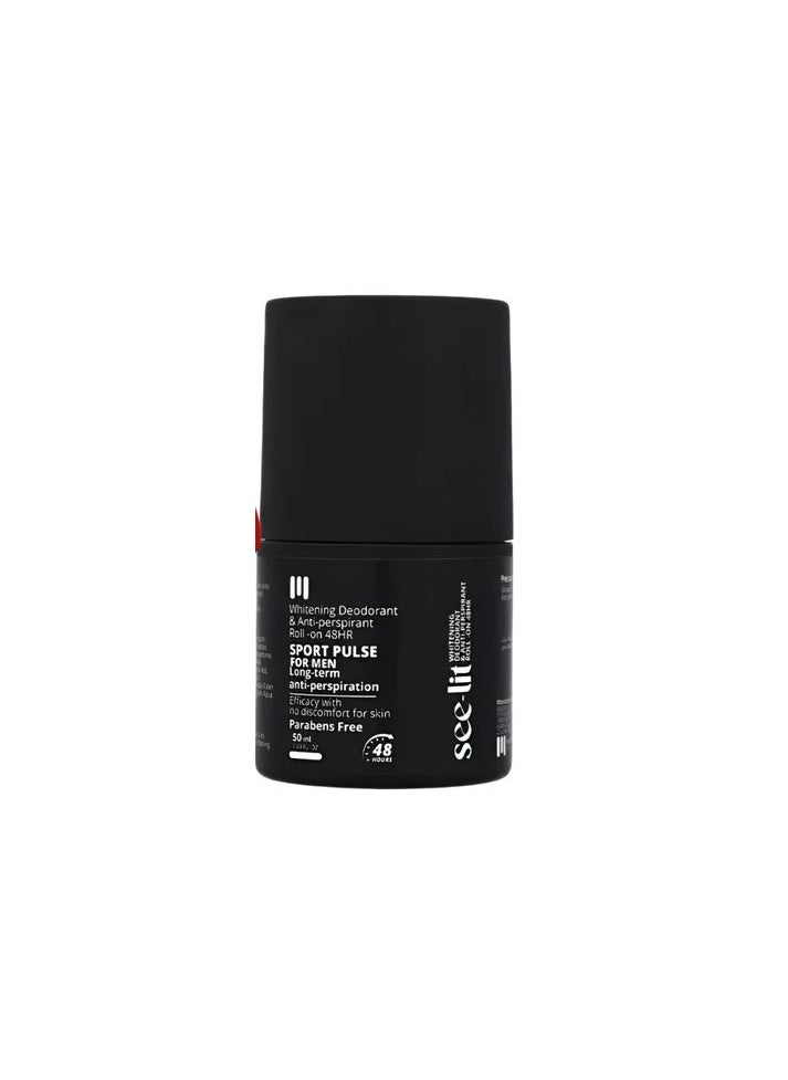 See-Lit Roll on for men Whiteneing Deodrant Sports Pulse