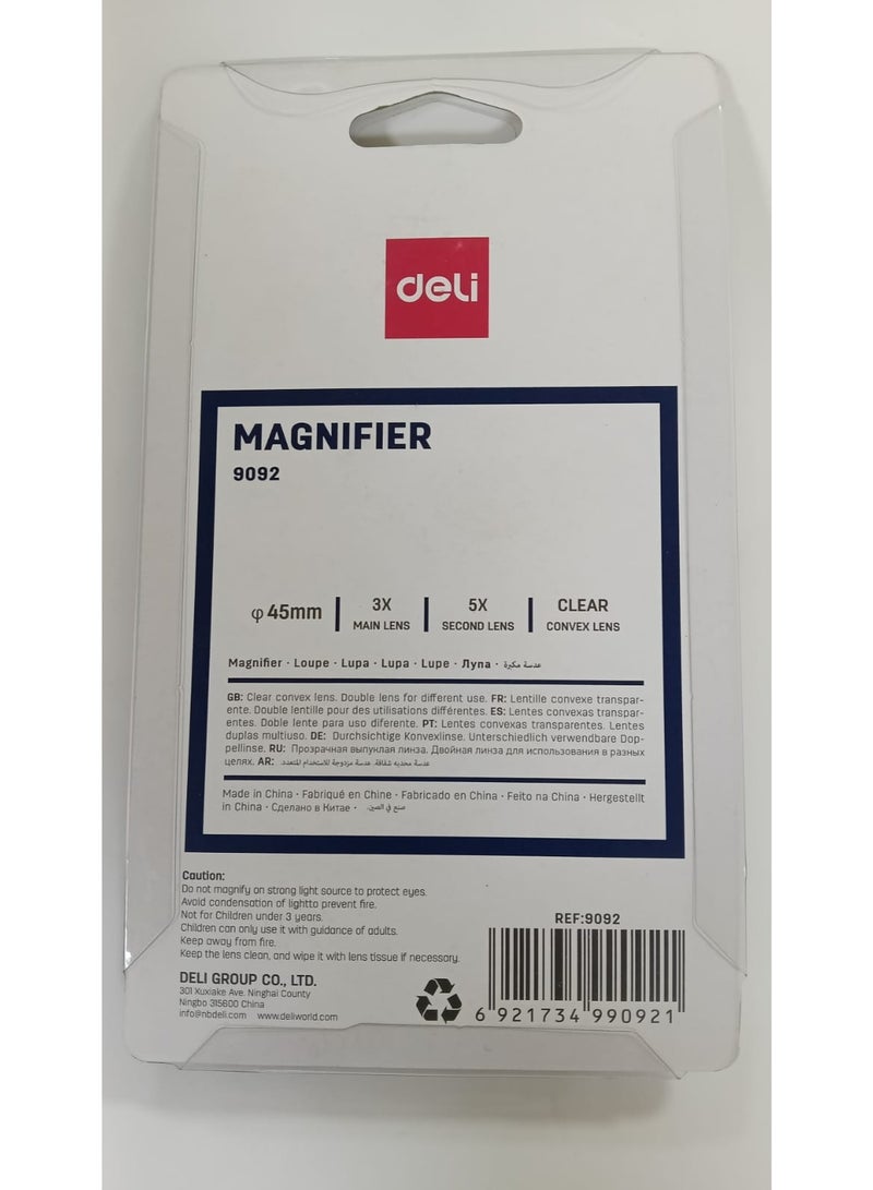 ديلي عدسة مكبرة كلاسيكية من ديلي 9092 مقاس 45 ملم - Image 2