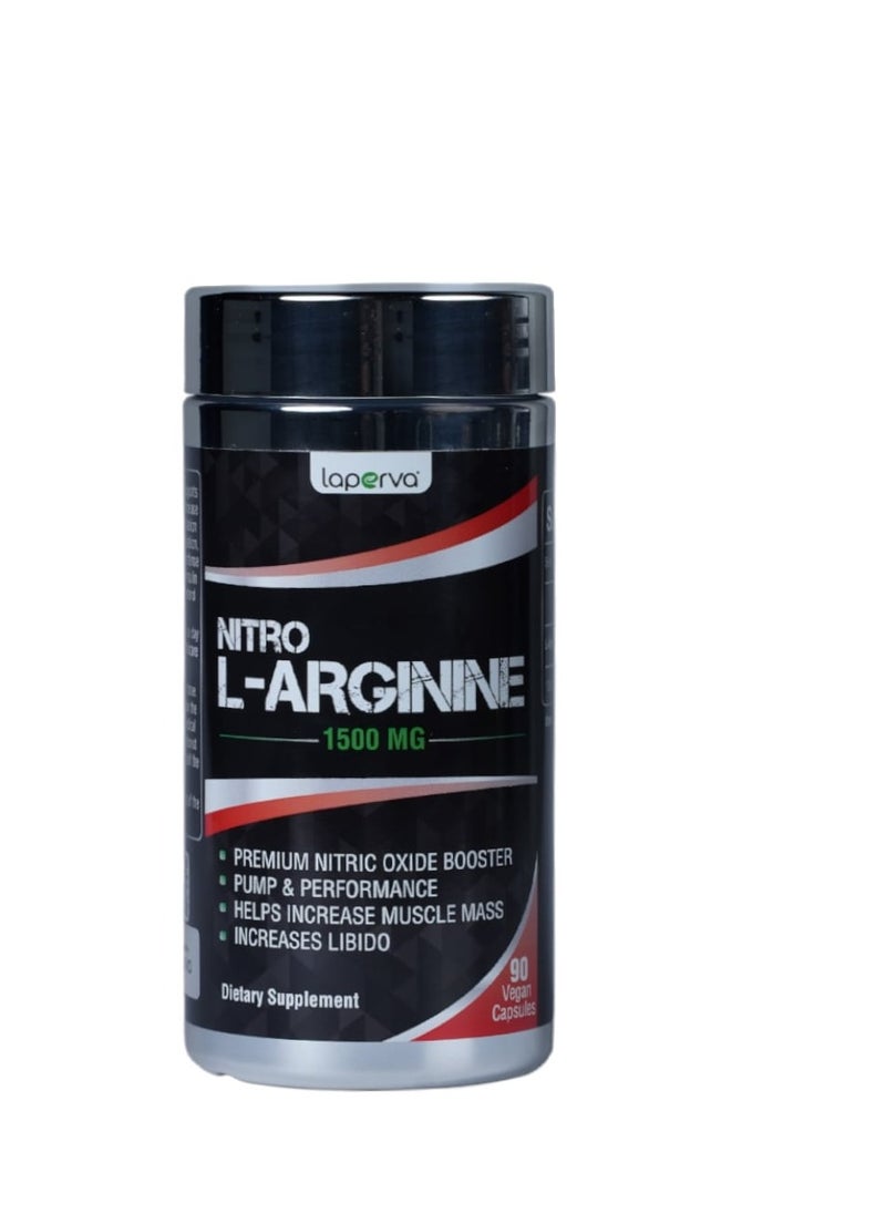 Laperva Nitro L Arginine, 90 Veggie Capsules, 1500 mg 