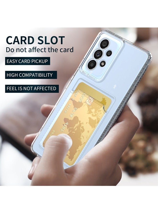 HY Protective Cover for Samsung Galaxy A54 5G Wallet Case with Credit Card Case Clear  - Image 4