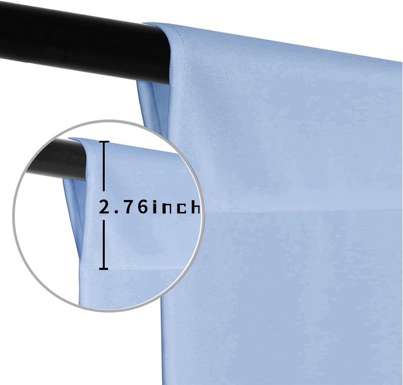 LYLYCTY Dusty Blue Photo Backdrop for Photoshoot Photography Background Studio Blue Aura Backdrop Streaming Video Shooting 10x10FT - Image 5