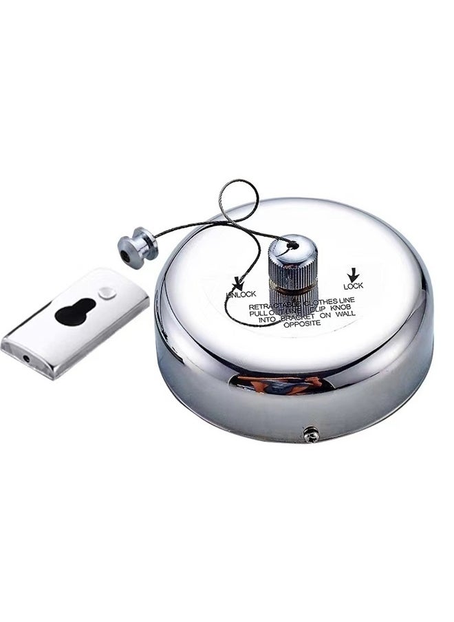 yongsheng Retractable Clothesline Silver ,Clothes Line Dryer with Heavy Duty Adjustable Rope String for Hanging Drying Bathroom, Laundry, Hotel, Indoor & Outdoor  - Image 1