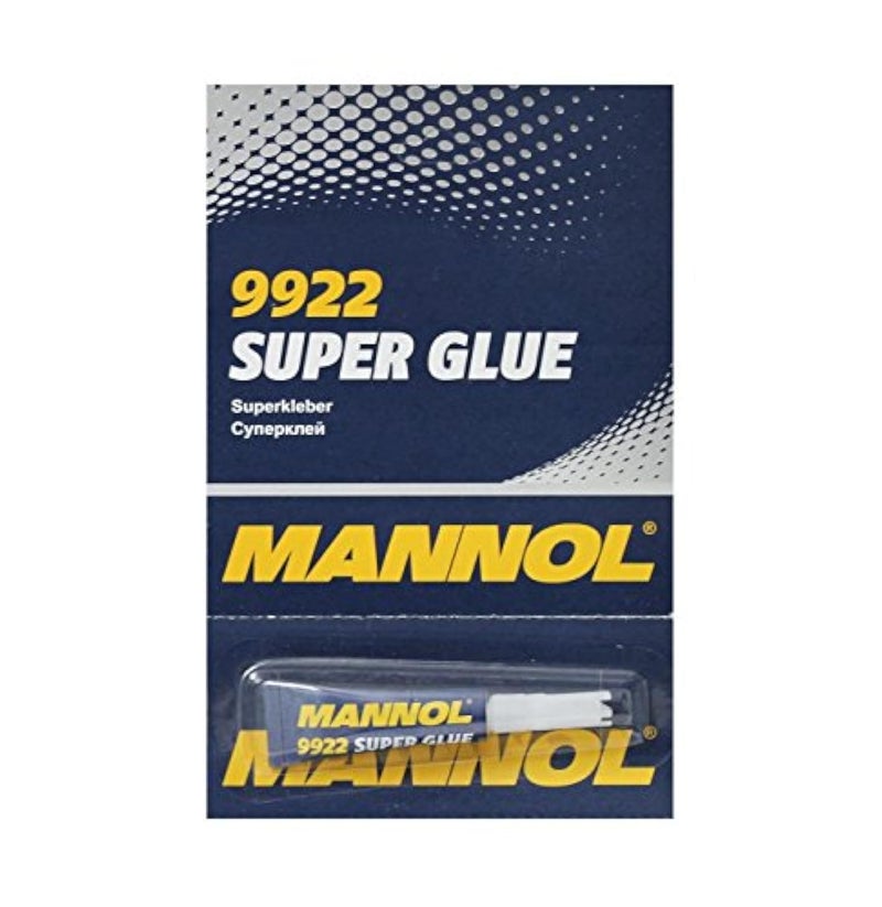 Mannol HTE Super Glue 9922 - 3g Cyanoacrylate Adhesive (2 PC) - Image 1