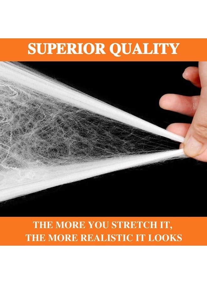 TLPUHU - 1500 Sqft Spider Web Decoration Outdoor Halloween Decorations With 100 Fake Spiders Spider Webs Halloween Decor For Halloween Party Supplies Super Stretchy Cobwebs For Indoor - Image 1