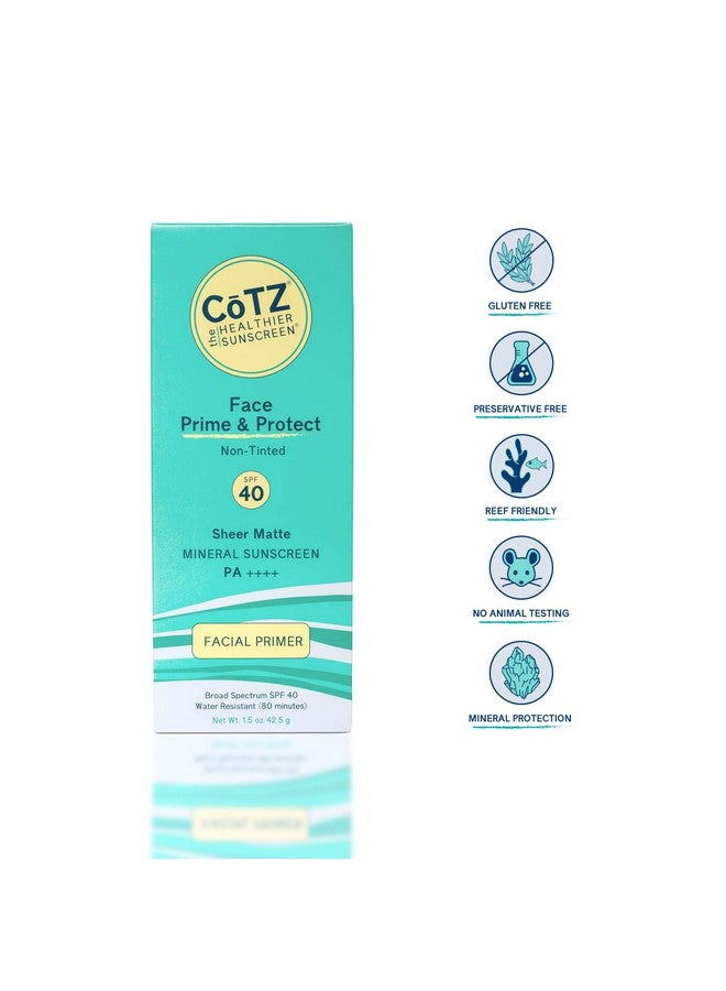 CoTZ Face Prime & Protect Nontinted Mineral Sunscreen And Facial Primer Broad Spectrum Spf 40; Pa++++ 1.5 Oz / 42.5 G. - Image 2