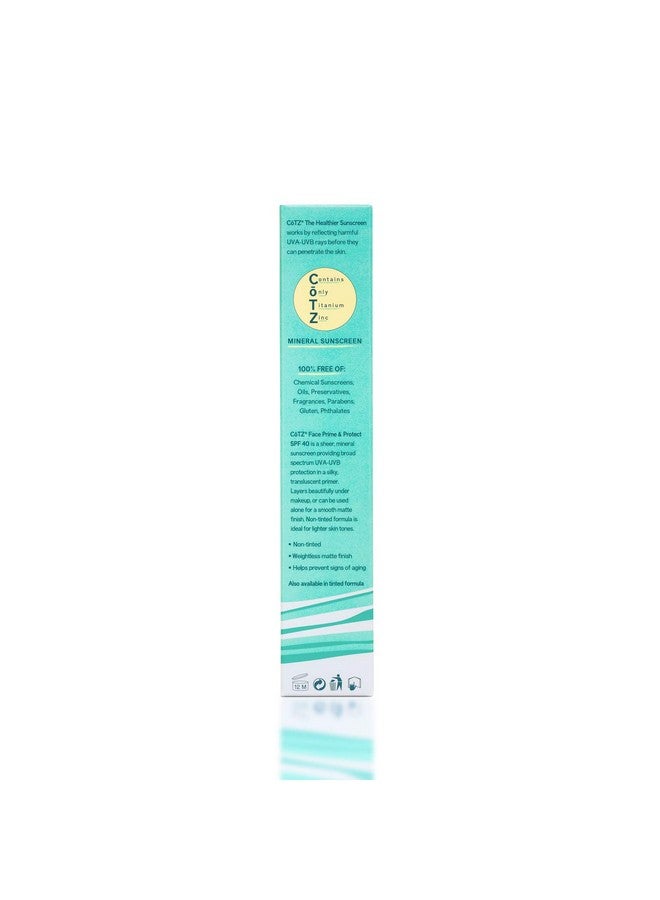 CoTZ Face Prime & Protect Nontinted Mineral Sunscreen And Facial Primer Broad Spectrum Spf 40; Pa++++ 1.5 Oz / 42.5 G. - Image 5
