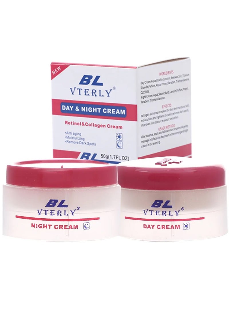 VTERLY BL Vterly Remove Melasma Fade Dark Whitening Moisturizing Anti Aging Anti Freckle Skin Whitening Face Day Night Cream - Image 2