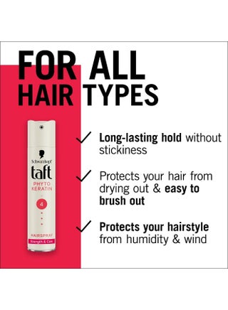 Taft Schwarzkopf Taft Hairspray Phyto-Keratin 250 ml Hold 4 - view 2