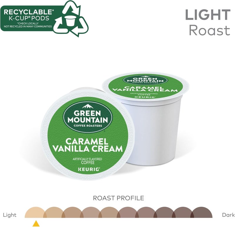 Green Mountain Coffee Roasters أكواب كيب كراميل فانيليا كريمة من جرين ماونتن - Image 5