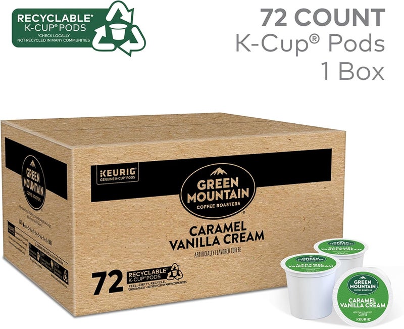 Green Mountain Coffee Roasters أكواب كيب كراميل فانيليا كريمة من جرين ماونتن - Image 2