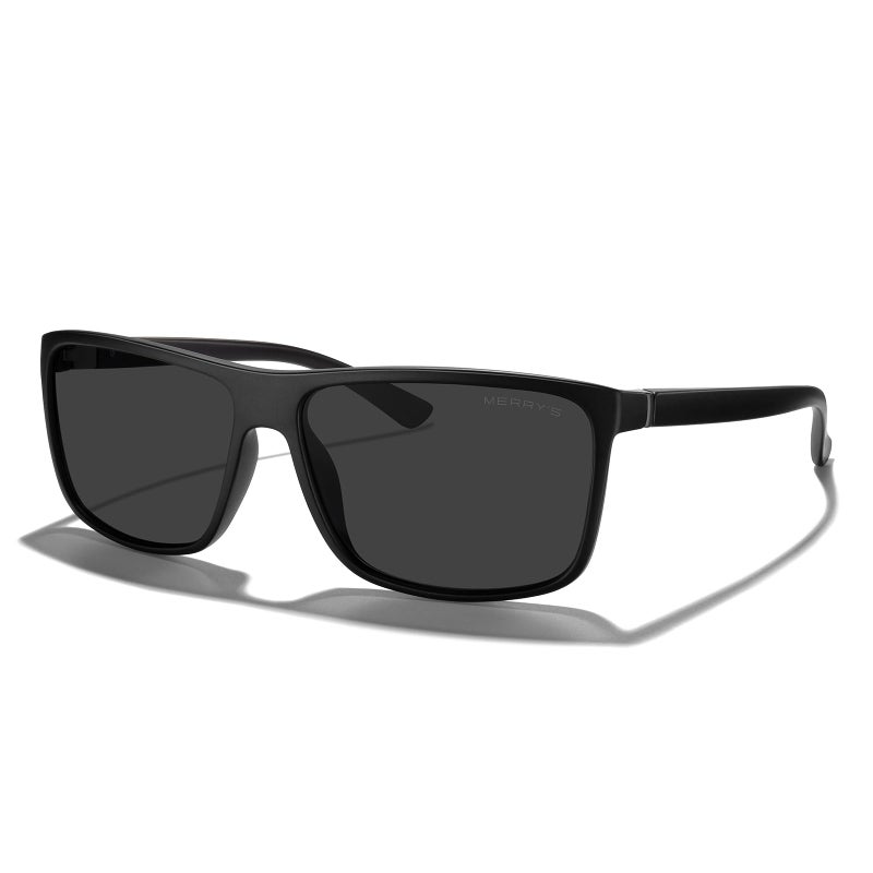 MERRY'S Rectangular Polarized Sports Sunglasses for Men Women Cycling Driving Fishing UV400 Protection S8225 - Image 1