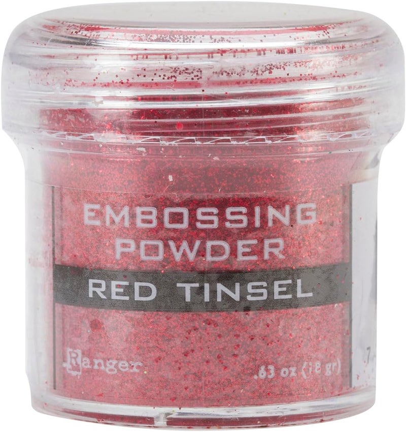 Embossing Powder, Red Tinsel
