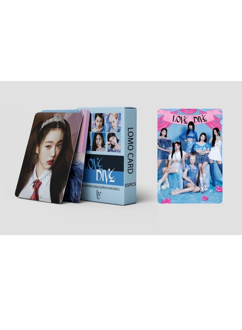 SKYLO 55-Piece IVE Love Dive Lomo Card Postcard - Image 3