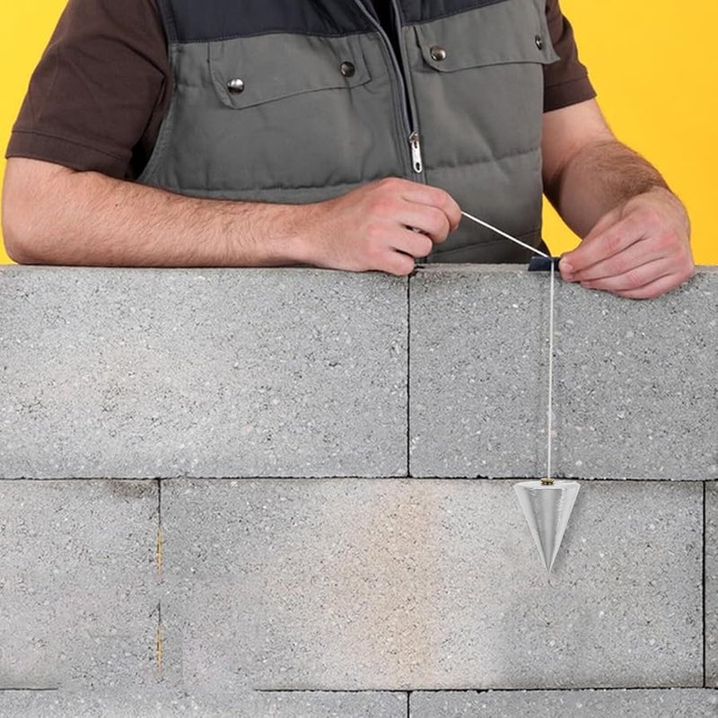 Kisangel مدمج خفيف الوزن مقياس الأسلاك العمودي مطرقة أداة خط الشاقول للبناء النجارة - Image 4