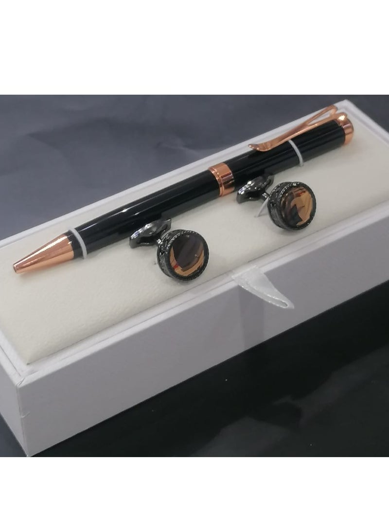 A -class pen and cufflink set for men