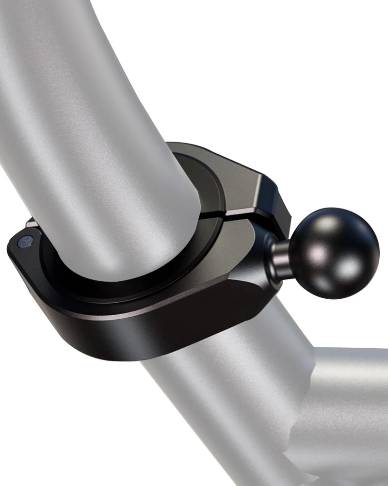 iMESTOU ATV 1" Ball Mount Adapter Compatible with RAM B Size Components or Other 1" Ball Double Socket Arm, Aluminum Large Clamp Mount Base Fits on ATV UTV 1.5''/1.75''/1.85''/2''/2.1'' Handlebars - Image 1
