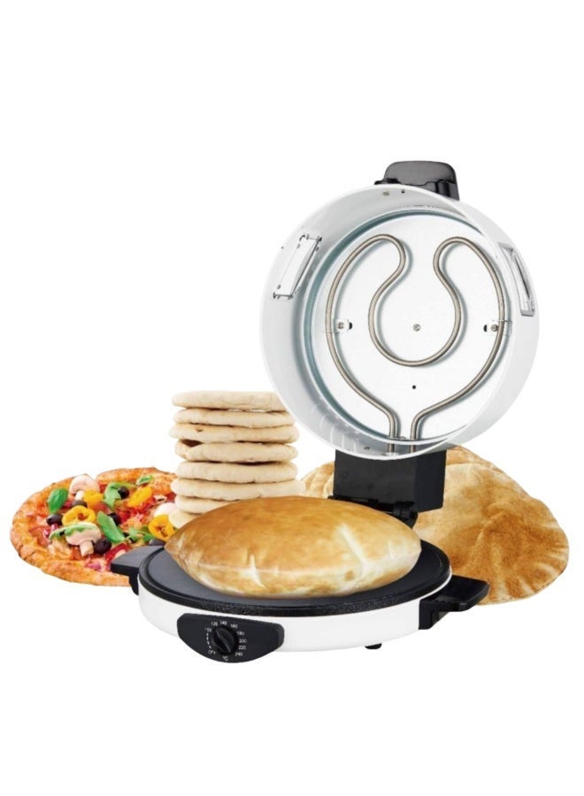 Mebashi Japan Arabic Bread Maker, 40CM Diameter, White Color, 2200W Full Copper, High Temperature Roasting – Model ME-HBM141 - Image 1