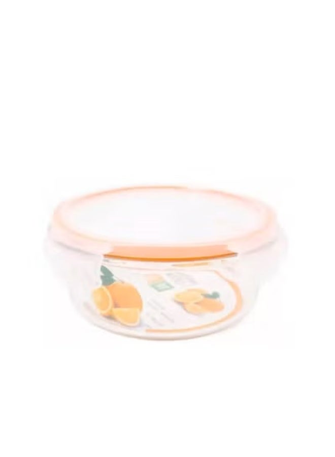 Pack of 2 Round Glass Food Storage Containers – 950 ml Meal Prep & Food Storage Box, Clear Glass Kitchen Container - Image 1