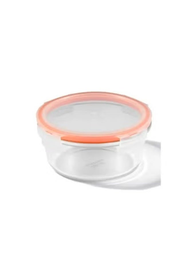 Pack of 2 Round Glass Food Storage Containers – 950 ml Meal Prep & Food Storage Box, Clear Glass Kitchen Container - Image 3