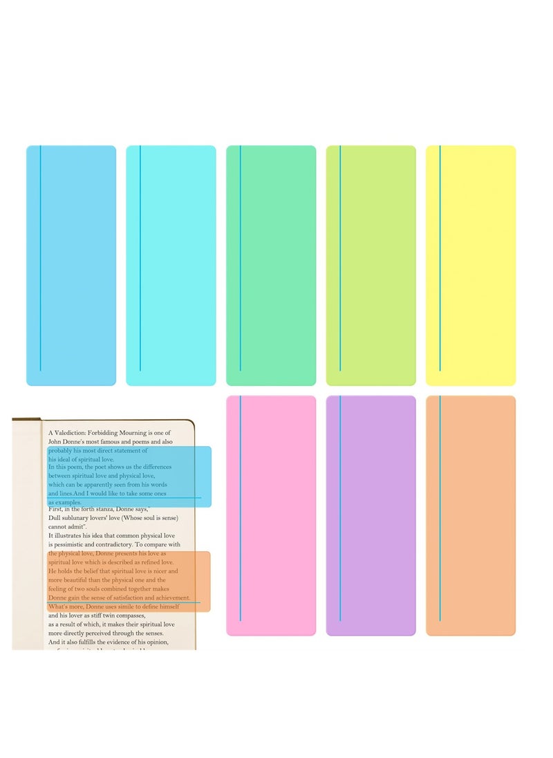 SYOSI Guided Reading Strips, Colored Visual Aids for Children and Adults, Reading Tracking Rulers for Students and Teachers, 8 PCS  - Image 1
