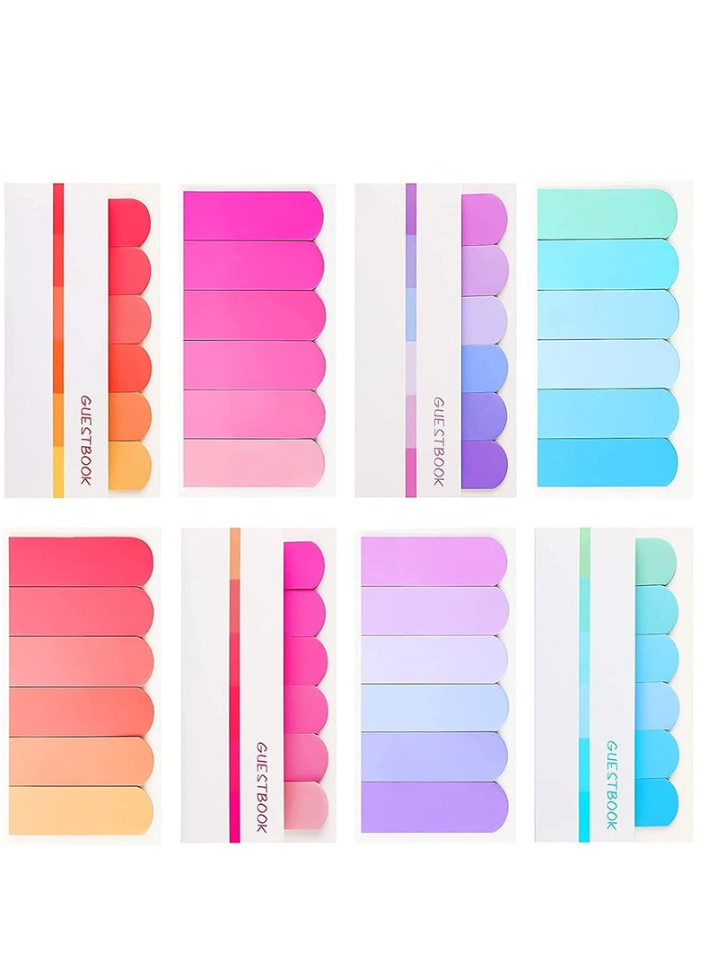 Sticky Index Tabs, 1440 Pieces Colored Sticky Notes Document Page Marker, Writable Adhesive Page Tabs for Annotating Books, Notebooks, Documents, Classify Files 12 Sets - Image 1