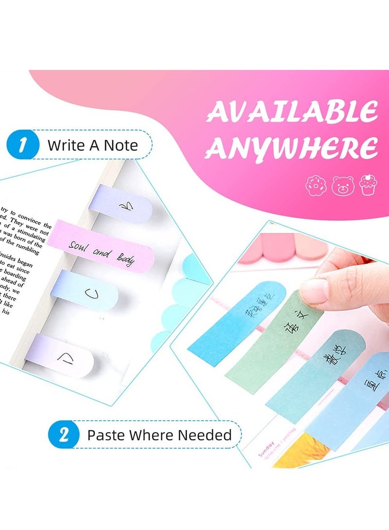 Sticky Index Tabs, 1440 Pieces Colored Sticky Notes Document Page Marker, Writable Adhesive Page Tabs for Annotating Books, Notebooks, Documents, Classify Files 12 Sets - Image 4