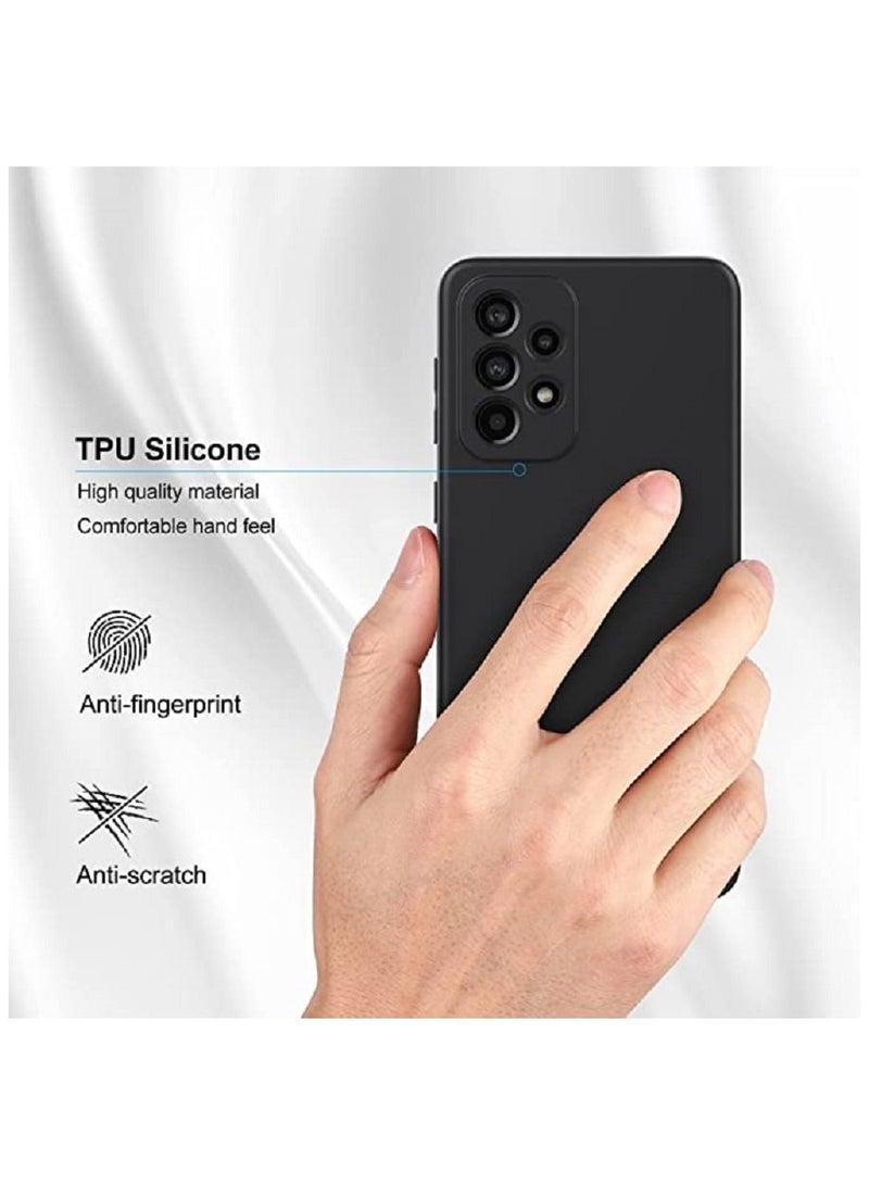 إيف حالة وقائية مضادة للسيليكون لسيليكون Galaxy A73 5G أسود - Image 3