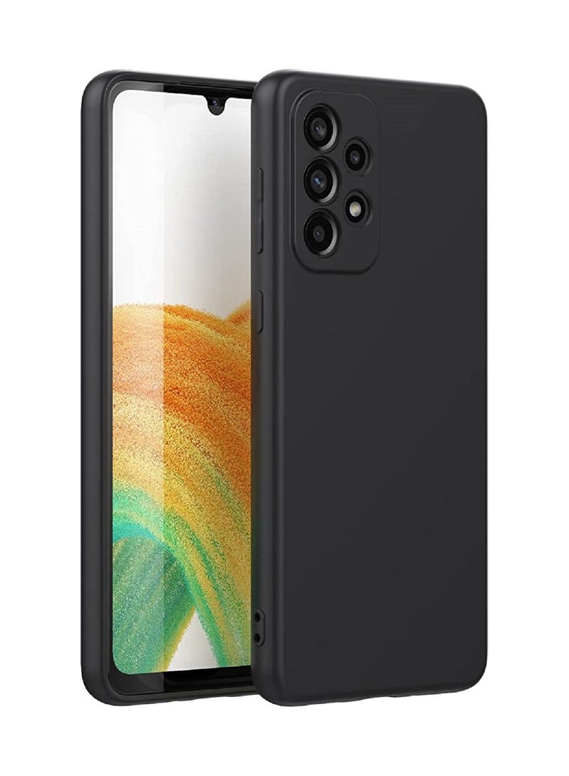 إيف حالة وقائية مضادة للسيليكون لسيليكون Galaxy A73 5G أسود - Image 1