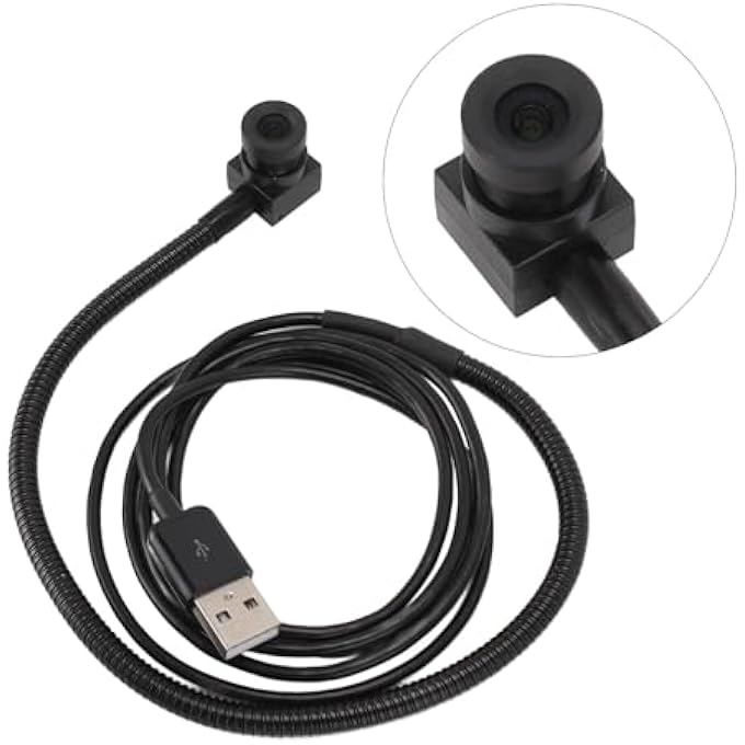 rayihni كاميرا ويب مركزية USB، كاميرا تركيز تلقائي للعرض المباشر في منتصف الشاشة لمؤتمرات الفيديو والبث المباشر، كاميرا ويب USB قابلة للتوصيل والتشغيل - Image 2