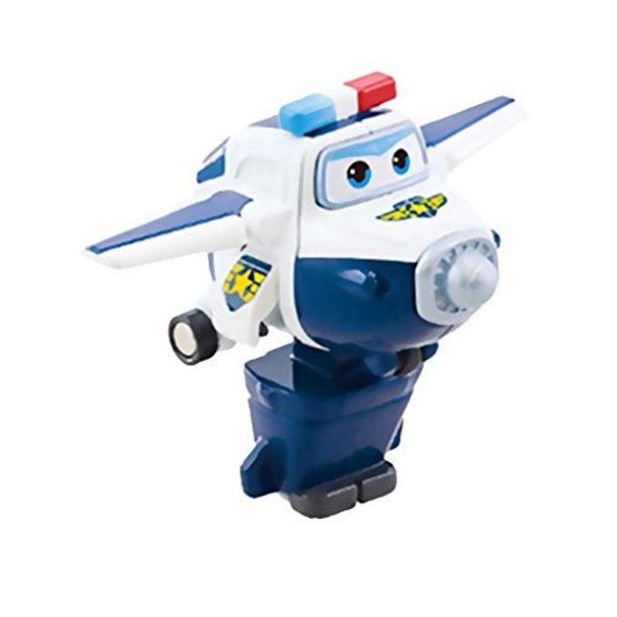 SUPER WINGS 5" Transforming Paul Airplane Toys Vehicle, Action Figure, Plane to Robot, Suitable 3 4 5 Year Old Preschool Kids, Fun Plane Toys for Boys and Girls, Birthday Gifts, Blue - Image 2